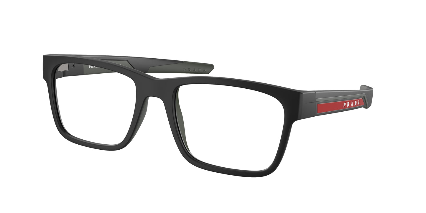 Prada Linea Rossa PS02PV Pillow Eyeglasses 18P1O1-Matte Black 55-140-19 - Color Map Black