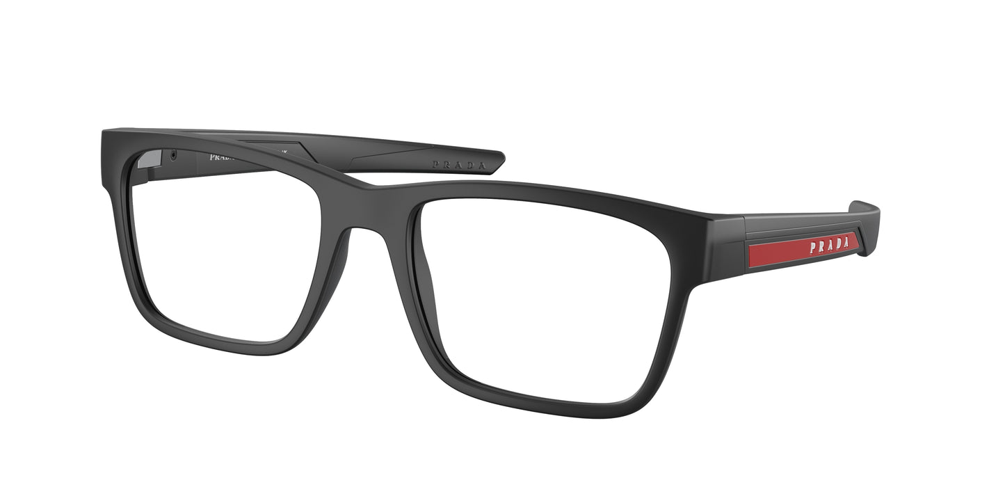 Prada Linea Rossa PS02PV Pillow Eyeglasses 1BO1O1-Matte Black 55-140-19 - Color Map Black