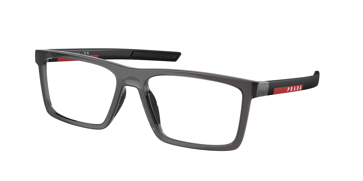 Prada Linea Rossa PS02QV Rectangle Eyeglasses 01D1O1- 56-145-17 - Color Map Grey