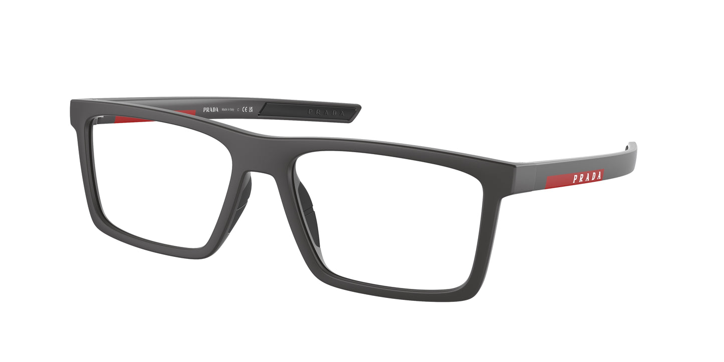 Prada Linea Rossa PS02QV Rectangle Eyeglasses 18K1O1-Matte Grey 56-145-17 - Color Map Grey