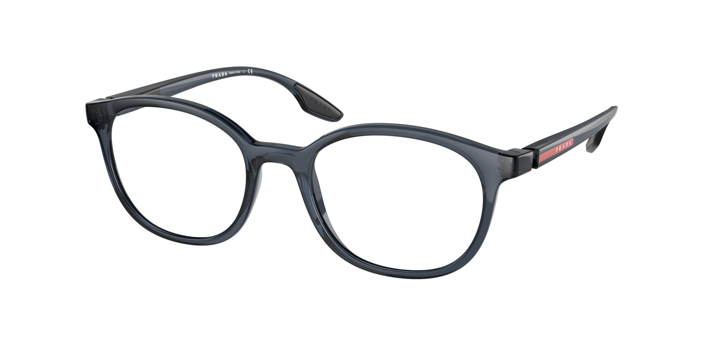 Prada Linea Rossa PS03NV Phantos Eyeglasses CZH1O1-Transparent Avio 51-145-19 - Color Map Blue