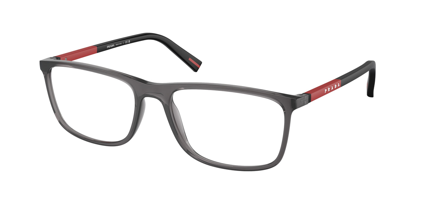 Prada Linea Rossa PS03QV Rectangle Eyeglasses 01D1O1- 57-145-18 - Color Map Grey