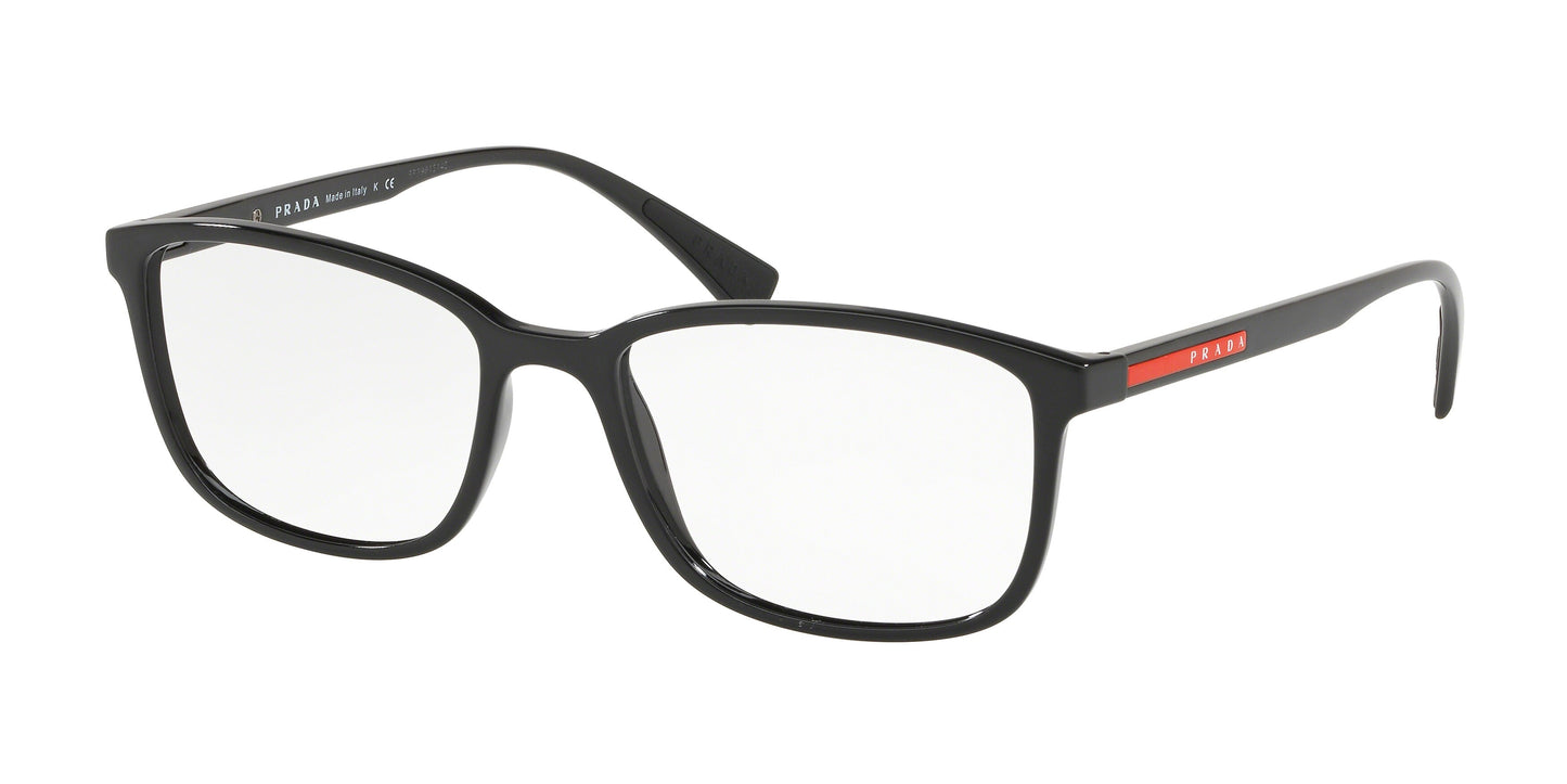 Prada Linea Rossa LIFESTYLE PS04IV Rectangle Eyeglasses 1AB1O1-Black 55-140-18 - Color Map Black
