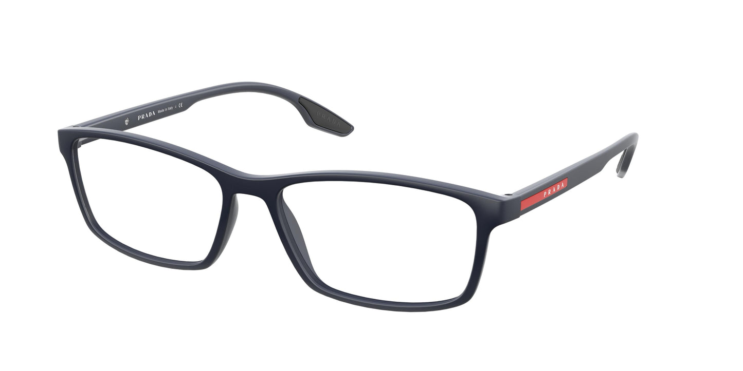 Prada Linea Rossa LIFESTYLE PS04MV Rectangle Eyeglasses TWY1O1-Matte Blue 56-145-16 - Color Map Blue