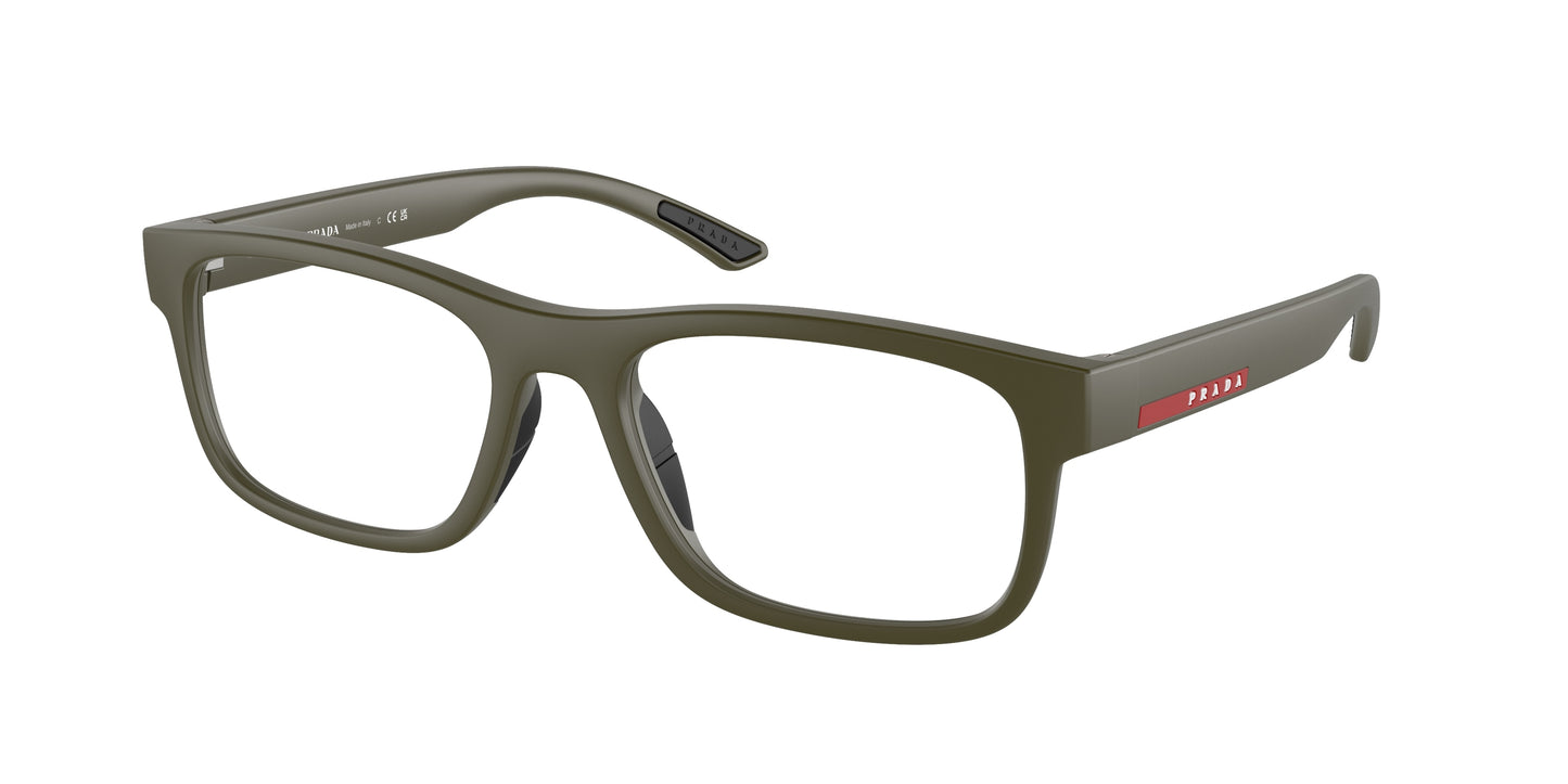 Prada Linea Rossa PS04QV Rectangle Eyeglasses 15X1O1- 54-145-18 - Color Map Demo Lens