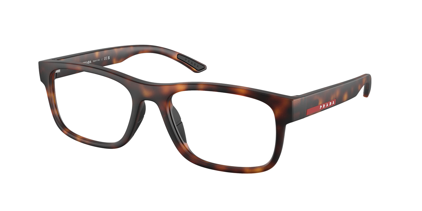 Prada Linea Rossa PS04QV Rectangle Eyeglasses 17X1O1- 54-145-18 - Color Map Tortoise