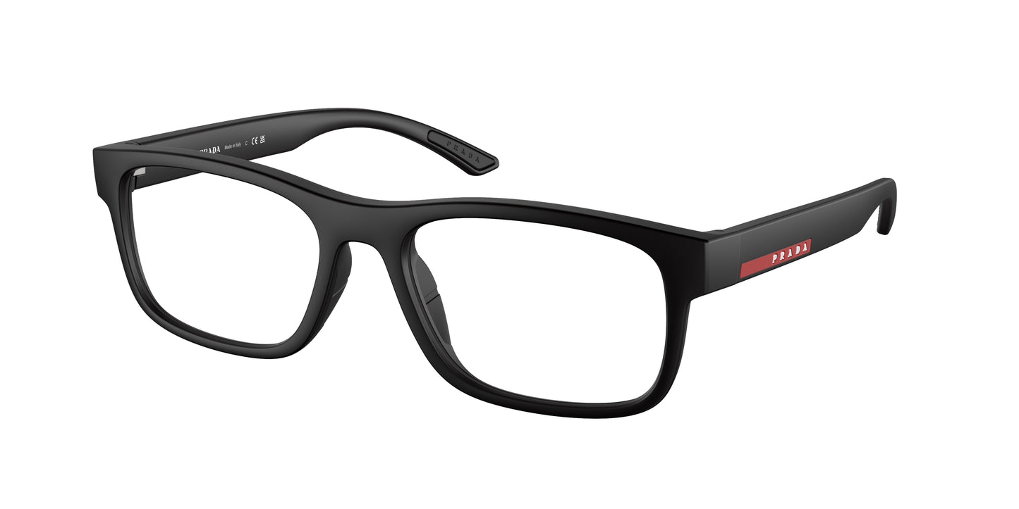 Prada Linea Rossa PS04QV Rectangle Eyeglasses DG01O1- 54-145-18 - Color Map Black