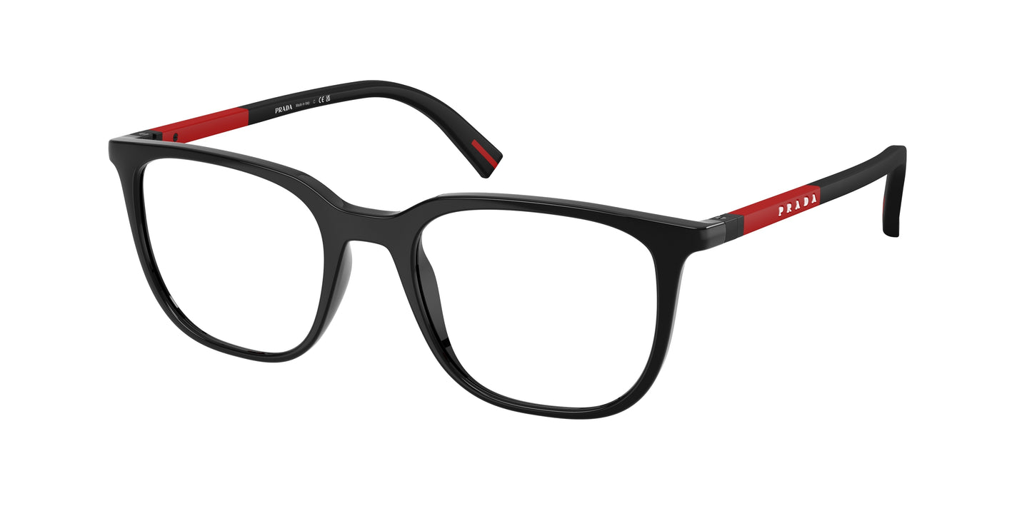 Prada Linea Rossa PS04RV Pillow Eyeglasses 1AB1O1-Black 50-145-19 - Color Map Black