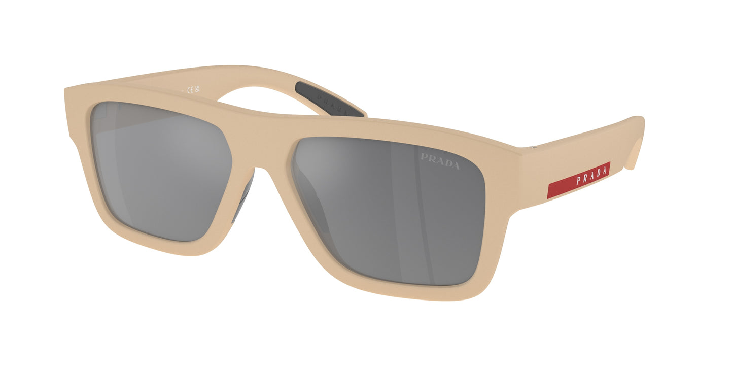 Prada Linea Rossa PS04ZS Square Sunglasses VHR07G- 56-145-16 - Color Map Grey Mirror Black