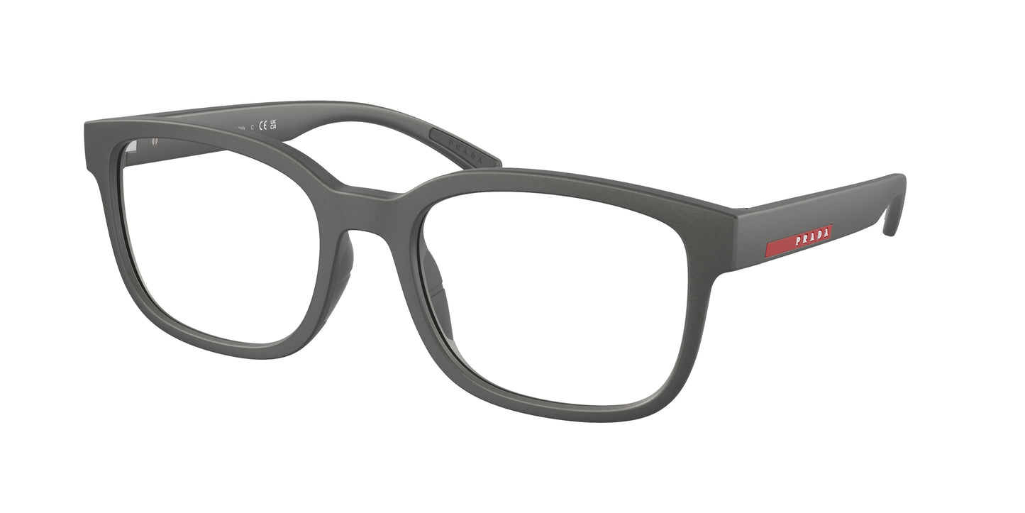 Prada Linea Rossa PS05QV Pillow Eyeglasses 16X1O1-Grey Metal 56-145-20 - Color Map Grey