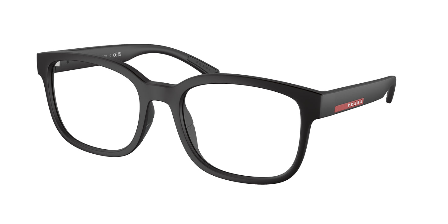 Prada Linea Rossa PS05QV Pillow Eyeglasses DG01O1- 56-145-20 - Color Map Black