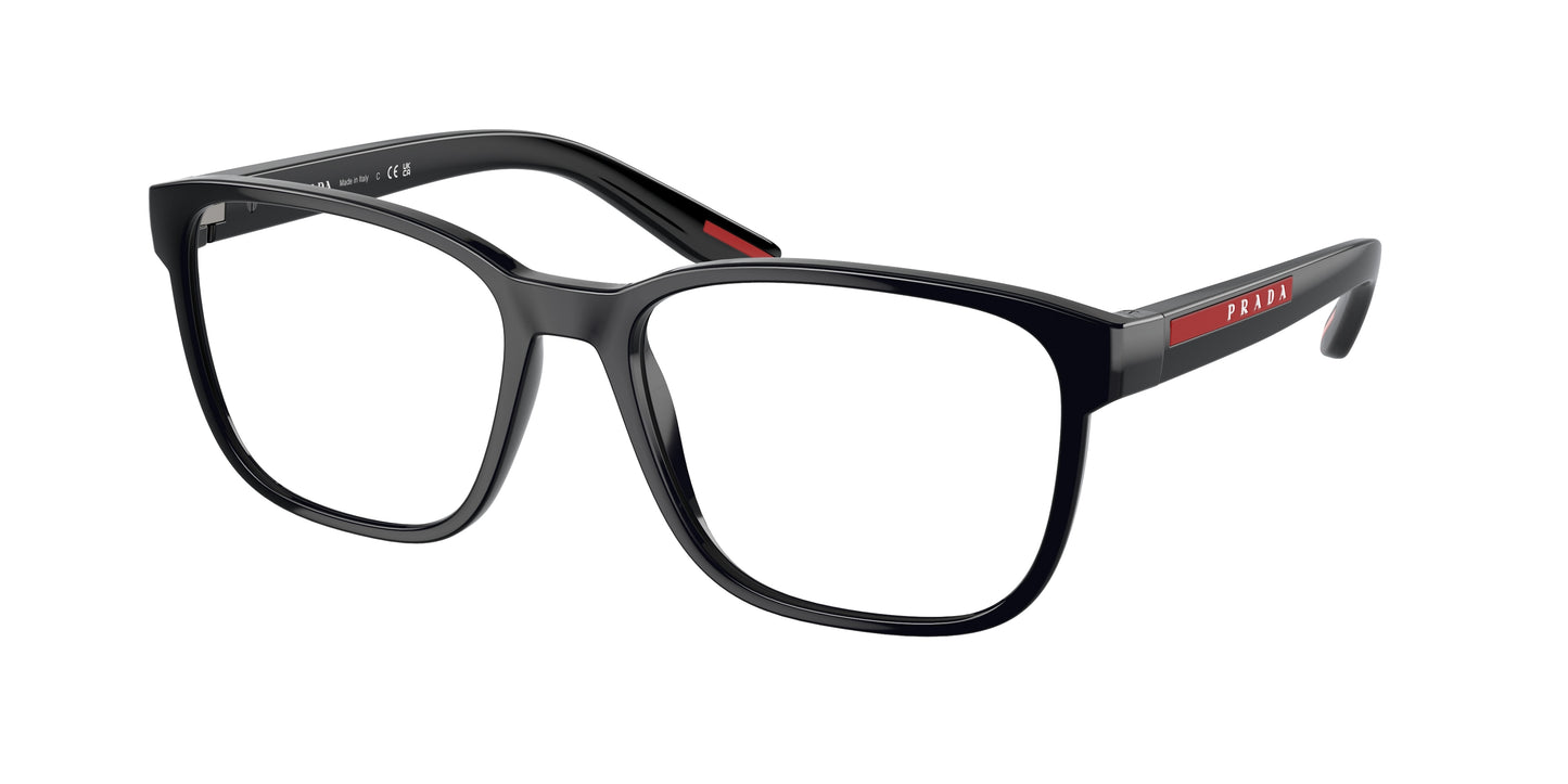 Prada Linea Rossa PS06PV Pillow Eyeglasses 1AB1O1-Black 57-145-18 - Color Map Black