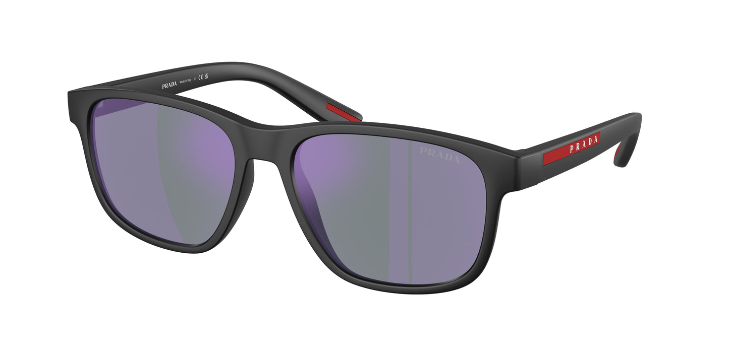 Prada Linea Rossa PS06YS Pillow Sunglasses 1BO10J-Matte Black 56-145-17 - Color Map Black