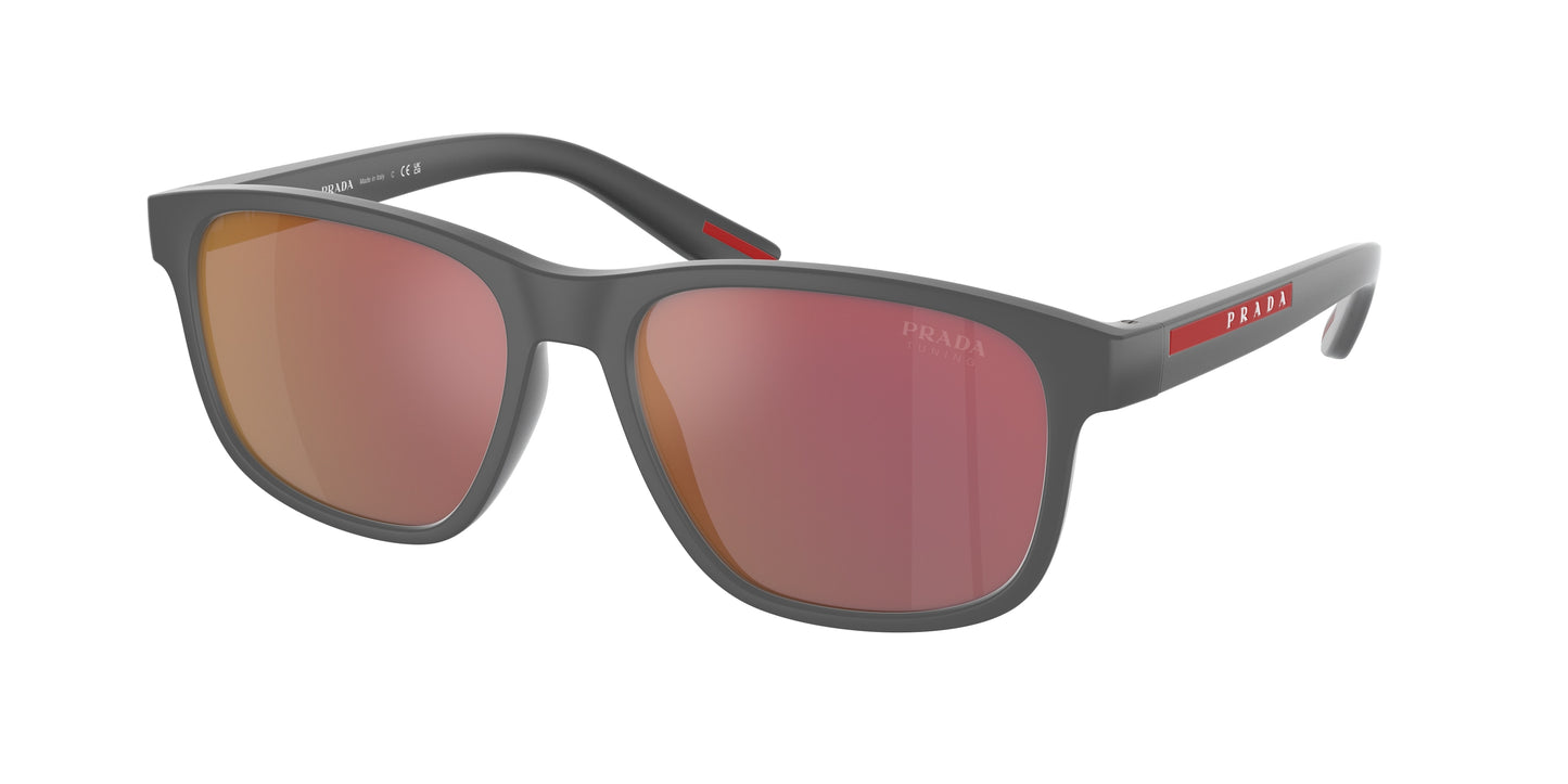 Prada Linea Rossa PS06YS Pillow Sunglasses UFK10A-Grey Rubber 56-145-17 - Color Map Grey
