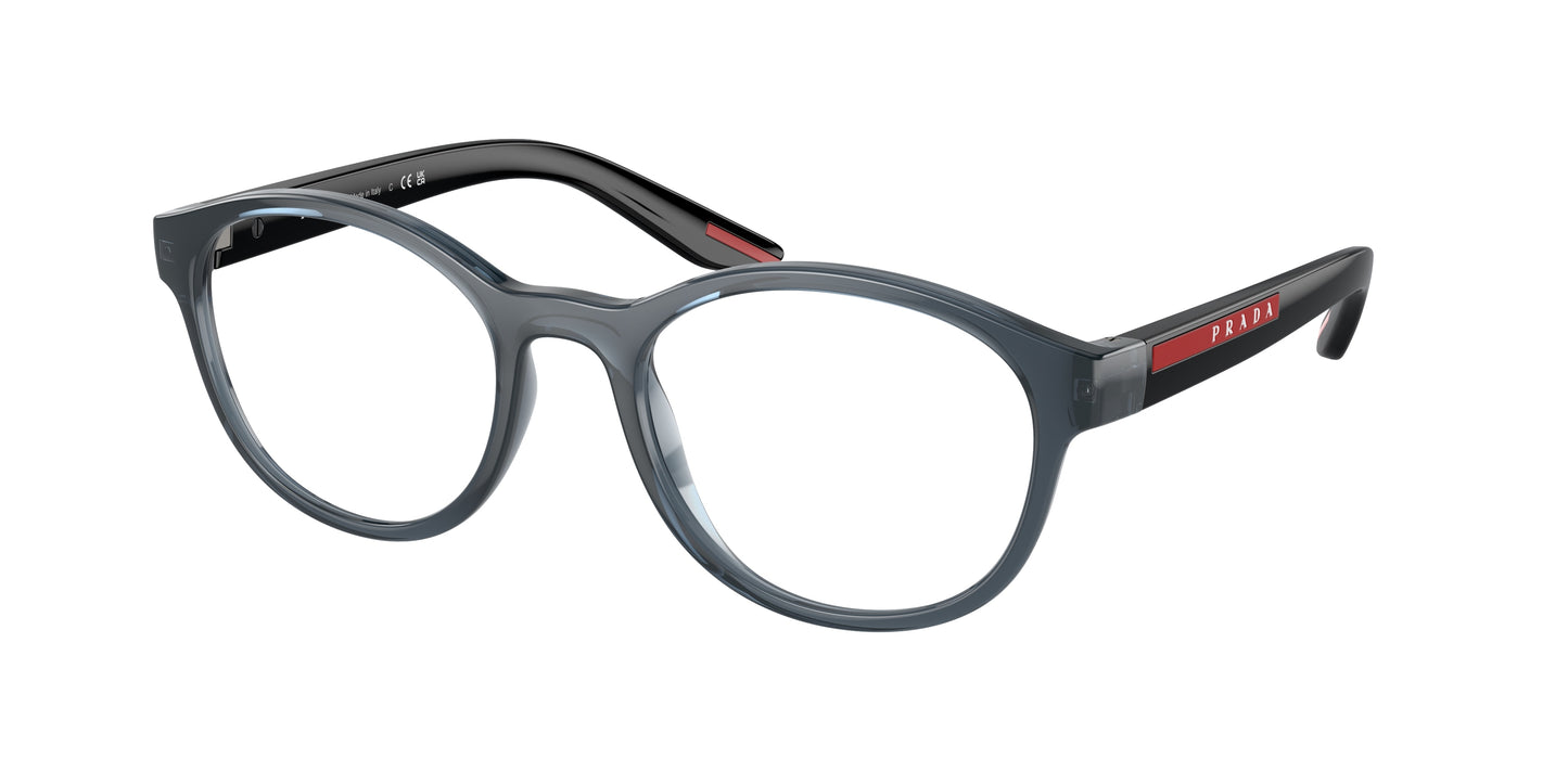 Prada Linea Rossa PS07PV Phantos Eyeglasses CZH1O1-Crystal Blue 53-145-20 - Color Map Blue