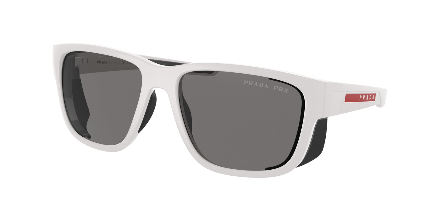 Prada Linea Rossa PS07WS Pillow Sunglasses TWK02G-White Rubber 59-130-17 - Color Map White