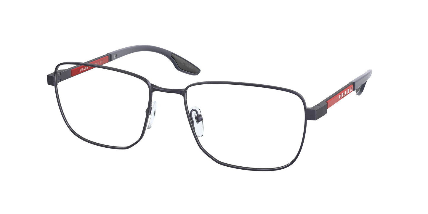 Prada Linea Rossa PS50OV Pillow Eyeglasses UR71O1-Rubber Blue 55-140-18 - Color Map Blue
