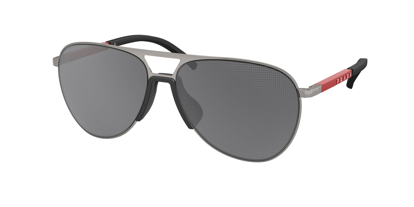 Prada Linea Rossa PS51XS Pilot Sunglasses 5AV07U-Gunmetal 59-145-15 - Color Map Grey