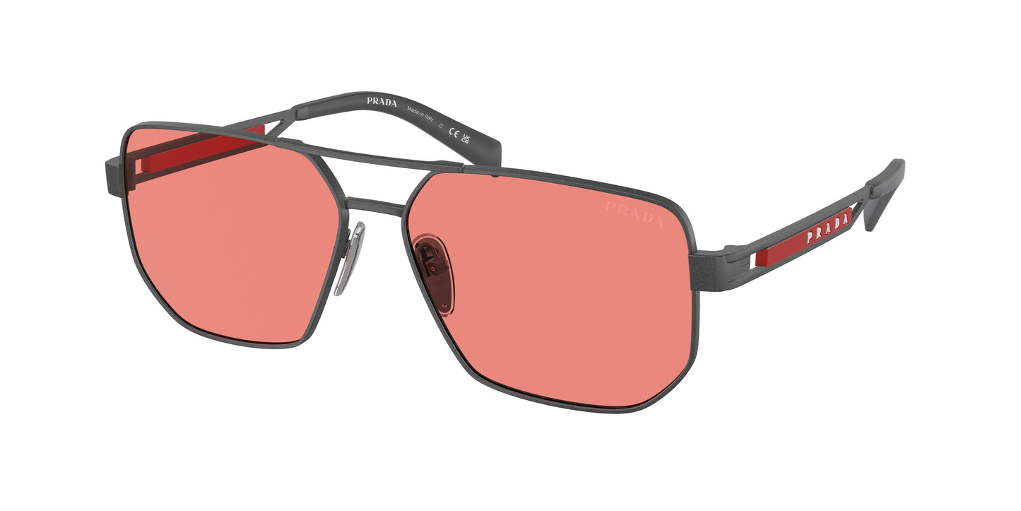 Prada Linea Rossa PS51ZS Pilot Sunglasses 15P20B-Matte Grey 59-145-14 - Color Map Grey