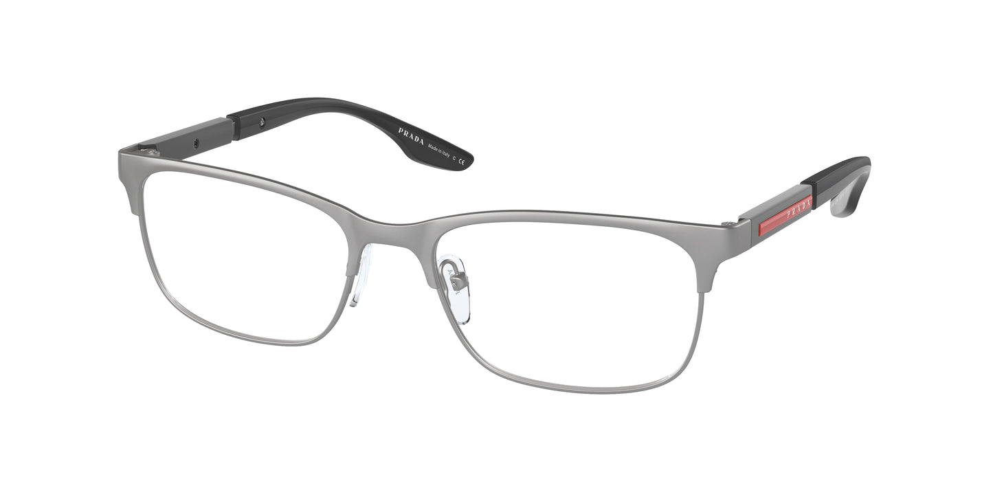 Prada Linea Rossa PS52NV Pillow Eyeglasses DG11O1-Rubber Gunmetal 55-145-18 - Color Map Grey