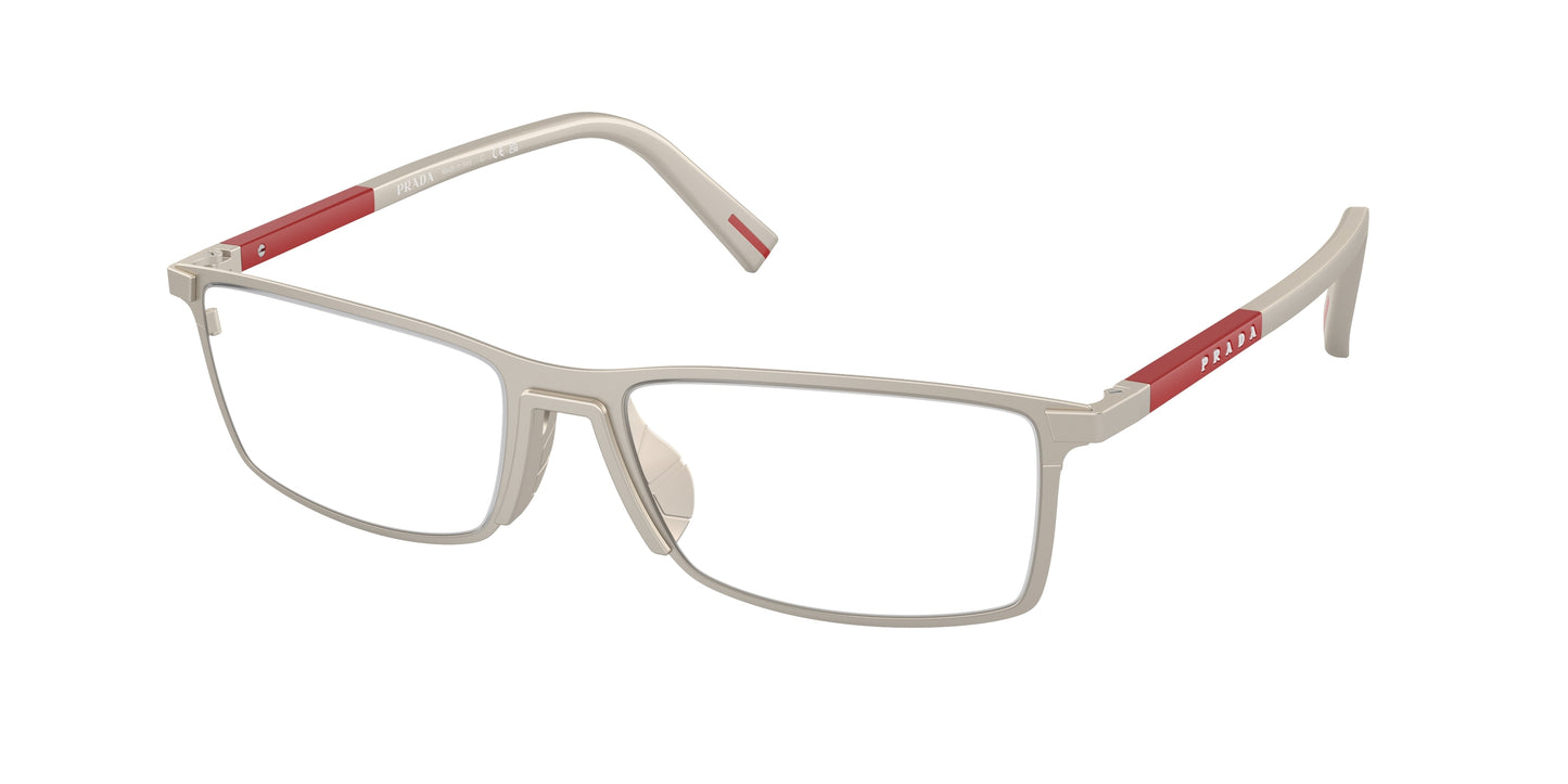 Prada Linea Rossa PS53QV Rectangle Eyeglasses 18X1O1- 55-145-17 - Color Map Demo Lens