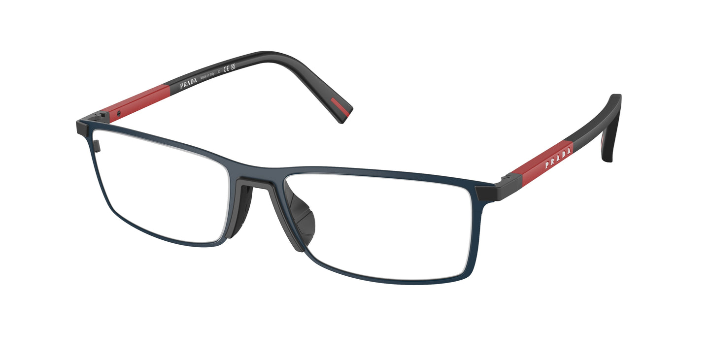 Prada Linea Rossa PS53QV Rectangle Eyeglasses TFY1O1- 55-145-17 - Color Map Demo Lens