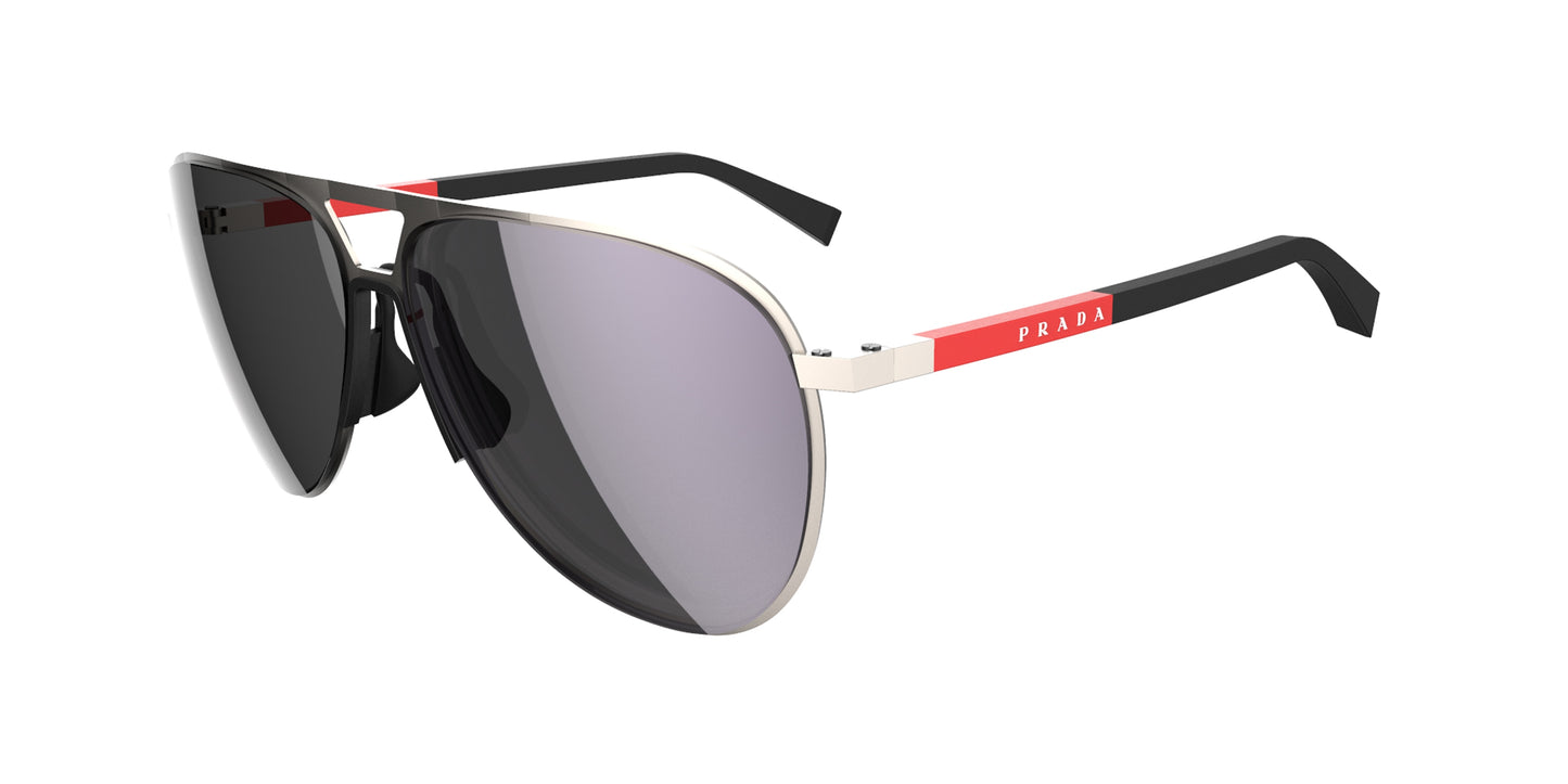 Prada Linea Rossa PS53ZS Pilot Sunglasses 18X80I-Matte Champagne 59-145-15 - Color Map Brown