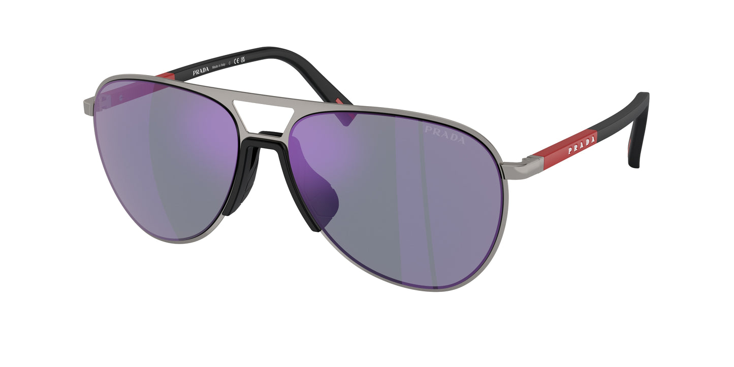 Prada Linea Rossa PS53ZS Pilot Sunglasses 5AV10J-Gunmetal 59-145-15 - Color Map Grey