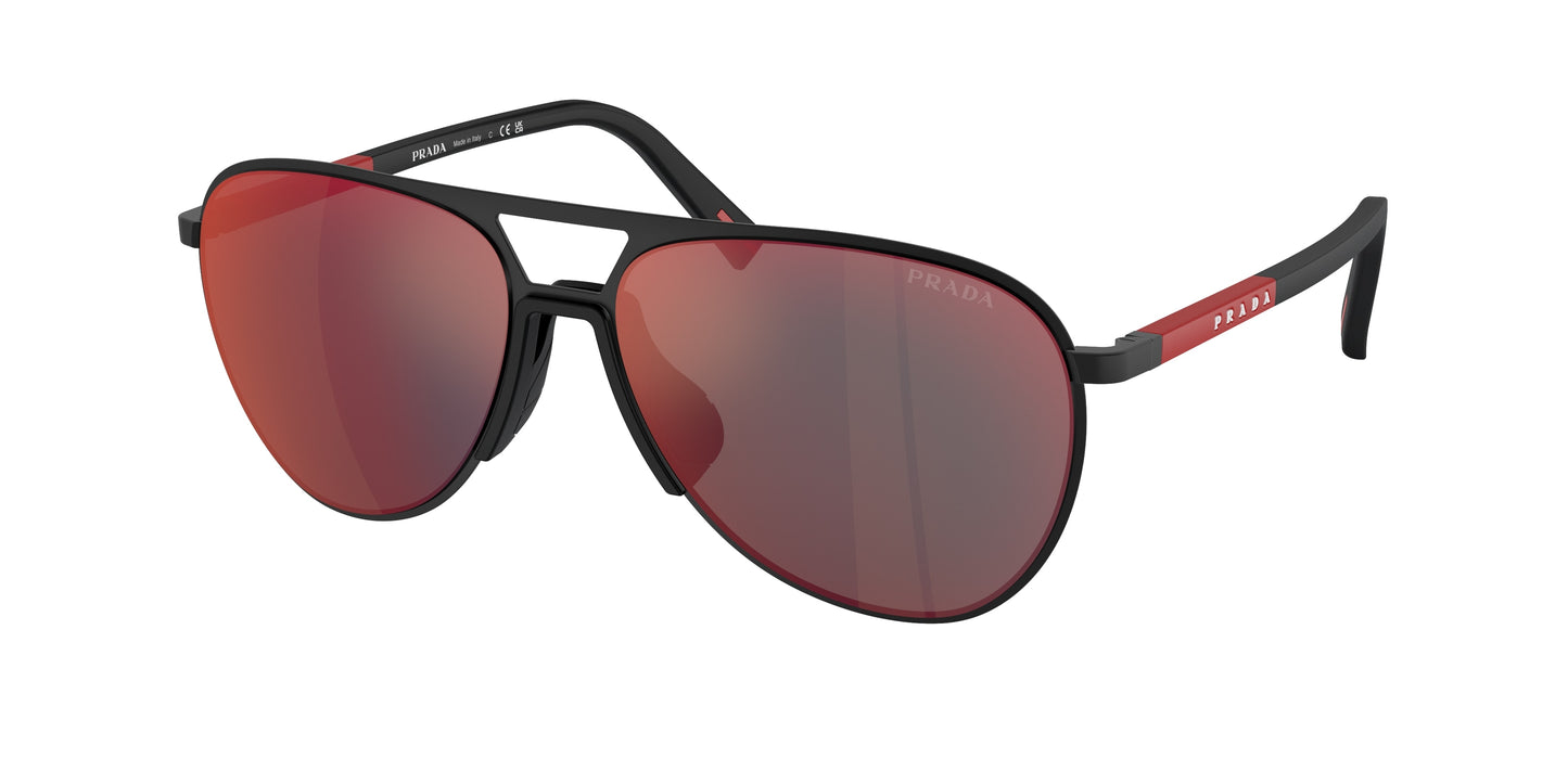 Prada Linea Rossa PS53ZS Pilot Sunglasses DG008F- 59-145-15 - Color Map Black