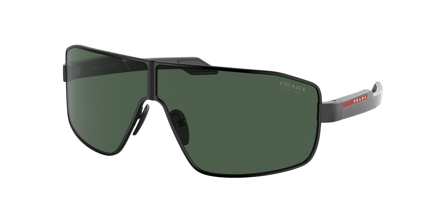 Prada Linea Rossa PS54YS Irregular Sunglasses 1BO06U-Matte Black 74-125-3 - Color Map Black