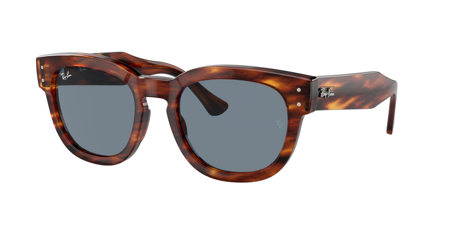 Ray-Ban MEGA HAWKEYE RB0298SF Square Sunglasses 954/62-Striped Havana 53-145-21 - Color Map Brown