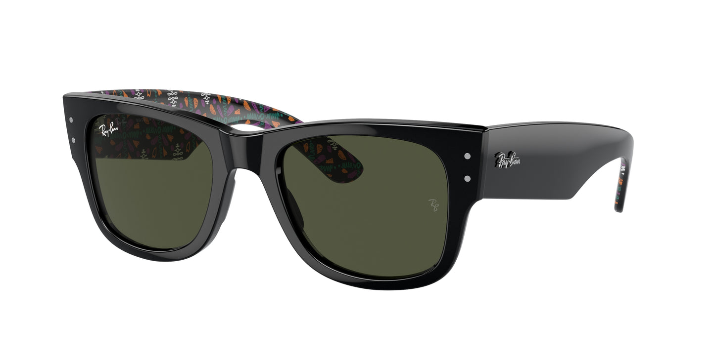 Ray-Ban MEGA WAYFARER RB0840S Square Sunglasses 140031-Black 51-145-21 - Color Map Black