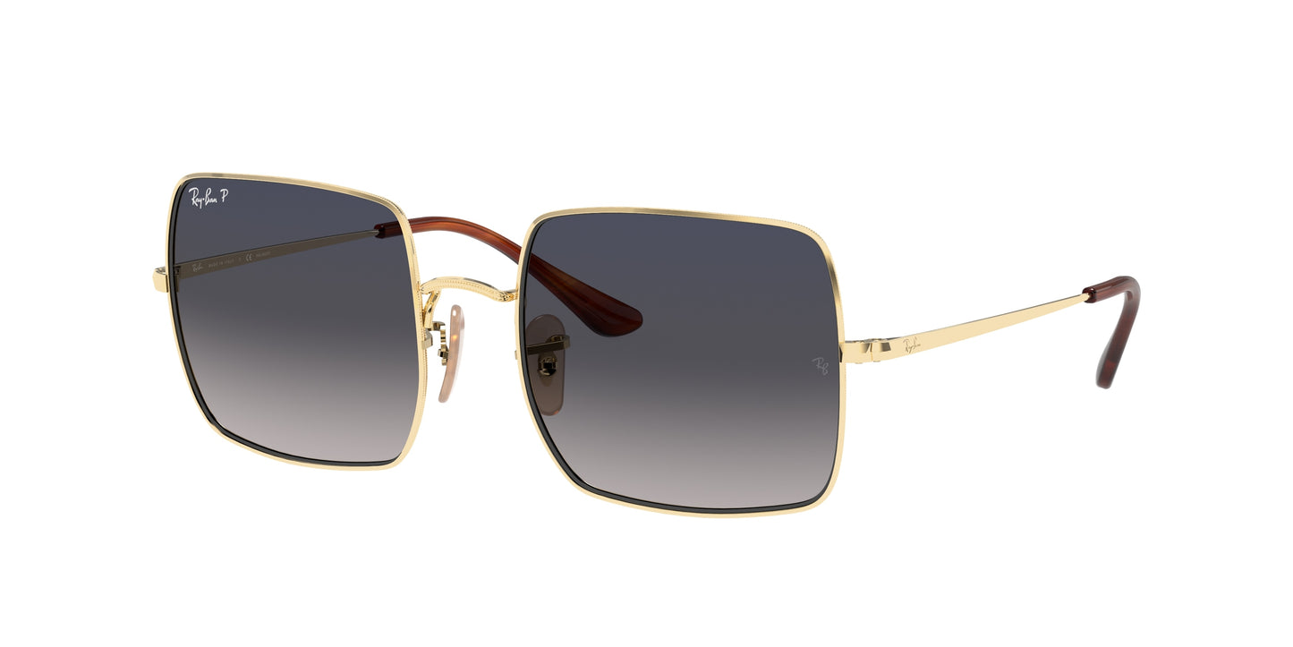 Ray-Ban SQUARE RB1971 Square Sunglasses 914778-Gold 54-145-19 - Color Map Gold
