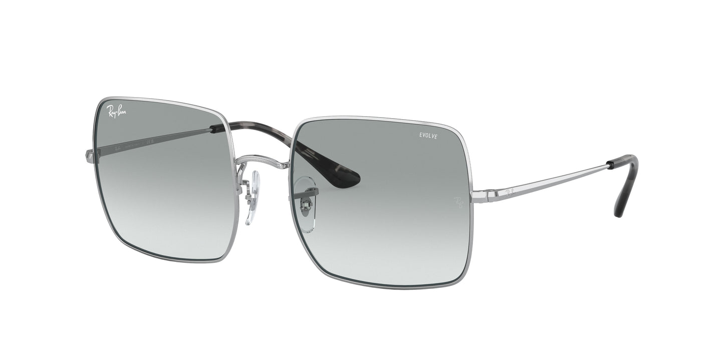 Ray-Ban SQUARE RB1971 Square Sunglasses 9149AD-Silver 54-145-19 - Color Map Silver