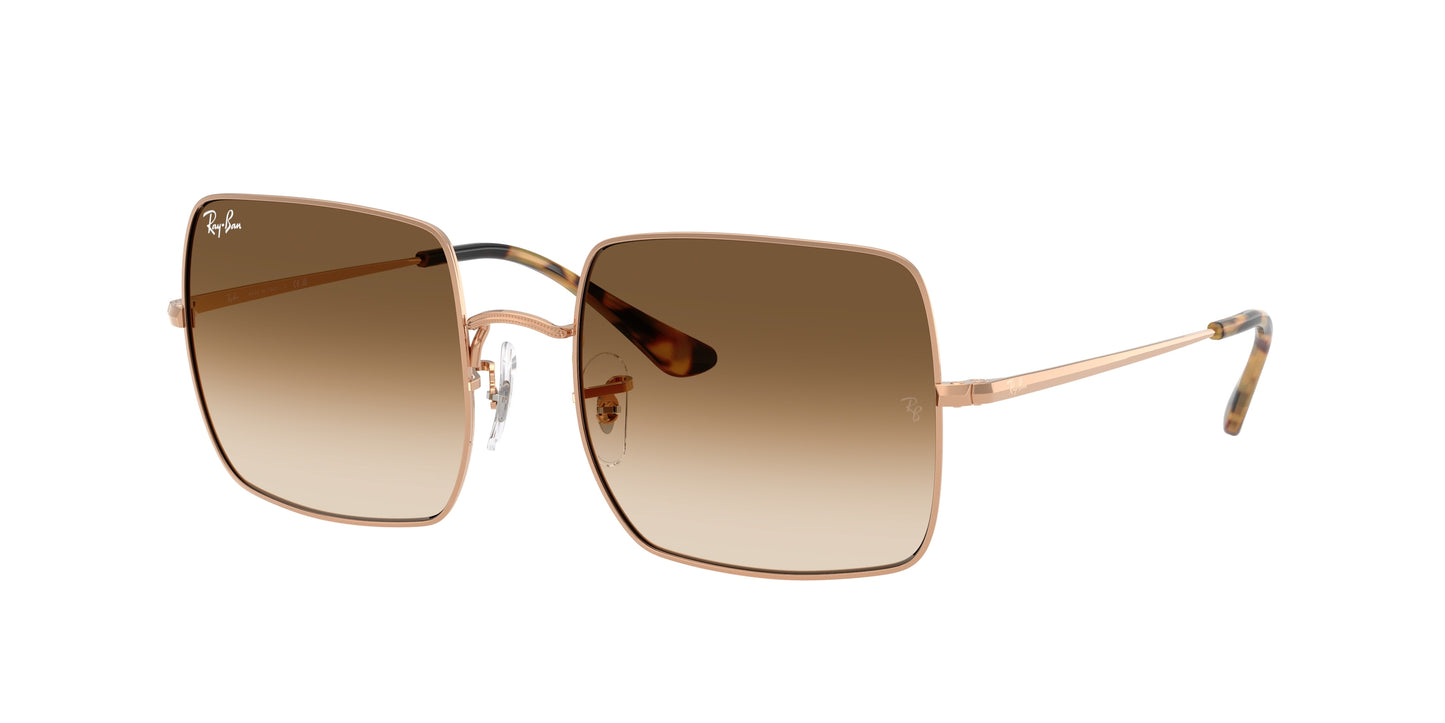 Ray-Ban SQUARE RB1971 Square Sunglasses 920251-Rosegold 54-145-19 - Color Map Gold