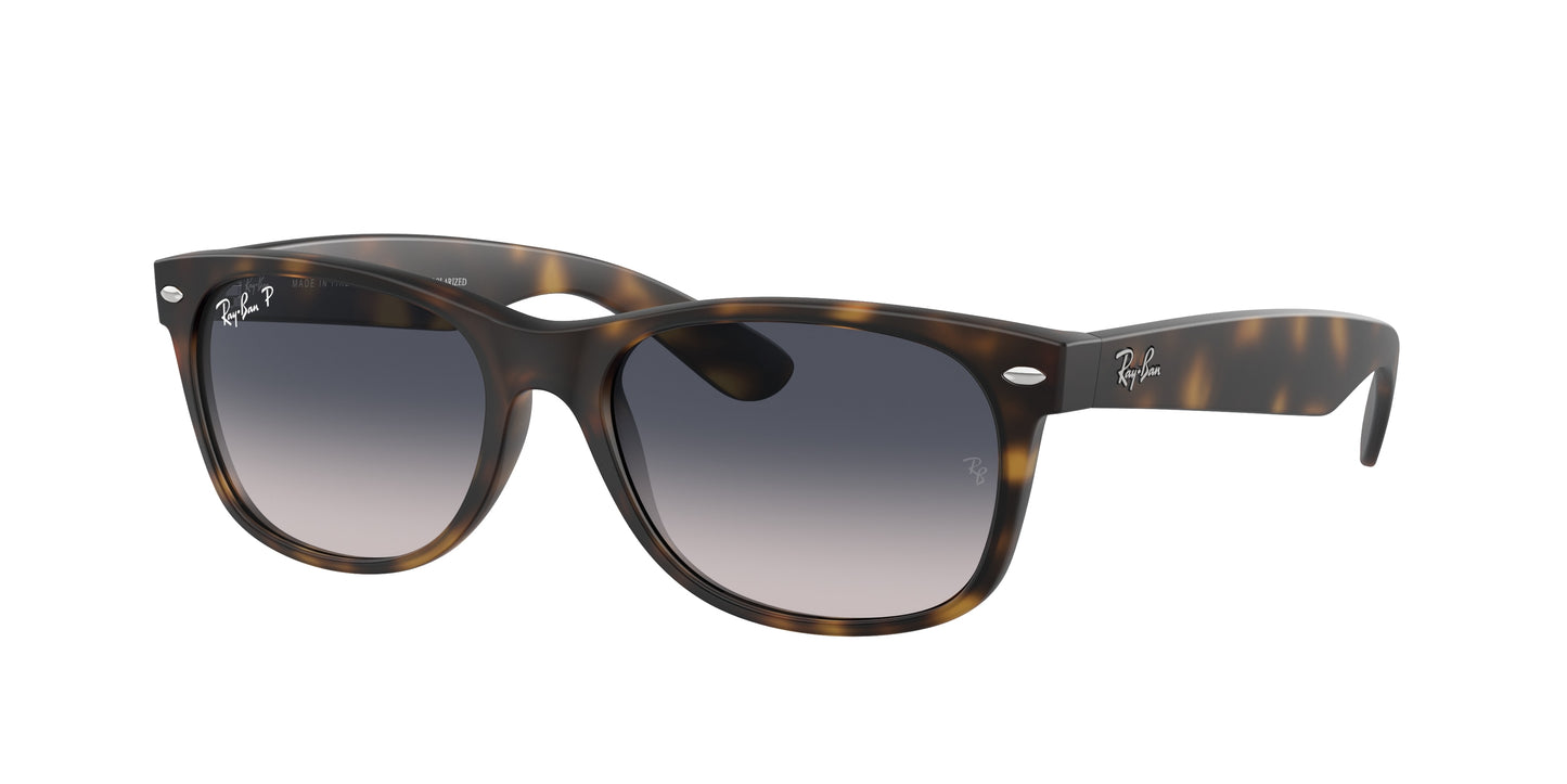 Ray-Ban NEW WAYFARER LOW BRIDGE FIT RB2132F Square Sunglasses 865/78-Havana 54-140-18 - Color Map Tortoise