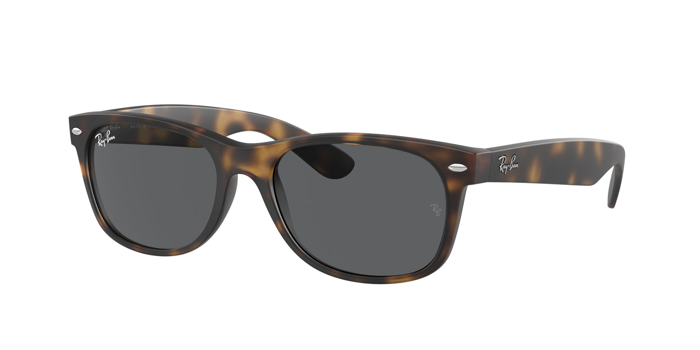 Ray-Ban NEW WAYFARER LOW BRIDGE FIT RB2132F Square Sunglasses 865/B1-Havana 54-140-18 - Color Map Tortoise