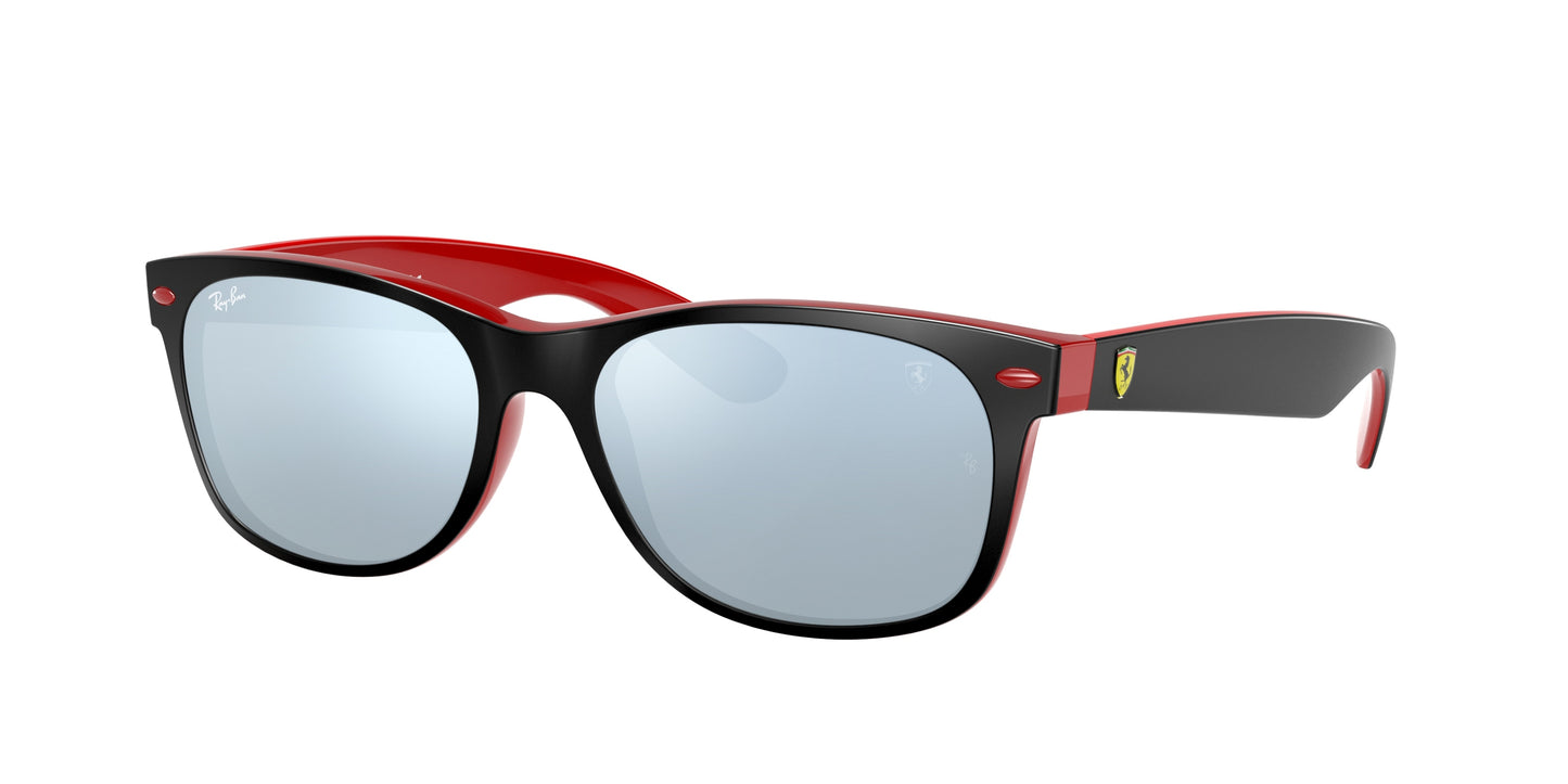 Ray-Ban NEW WAYFARER SCUDERIA FERRARI COLLECTION RB2132M Square Sunglasses F63830-Black 55-145-18 - Color Map Black
