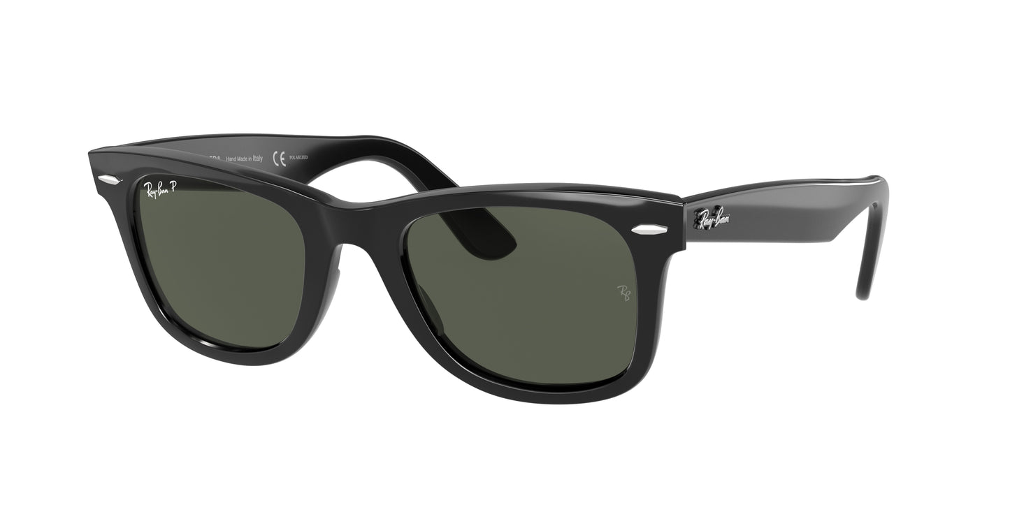 Ray-Ban WAYFARER RB2140F Square Sunglasses 901/58-Black 54-150-18 - Color Map Black