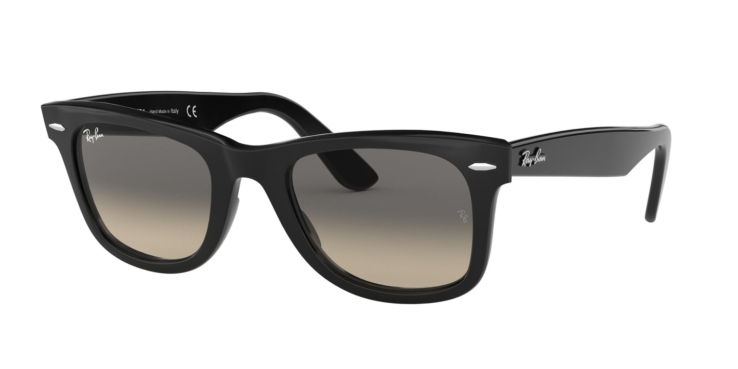 Ray-Ban WAYFARER RB2140 Square Sunglasses 901/32-Black 50-150-22 - Color Map Black