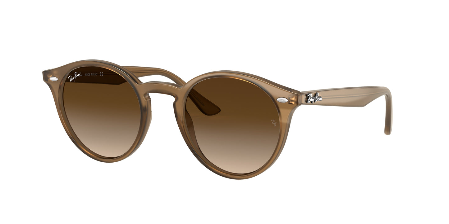 Ray-Ban RB2180F Phantos Sunglasses 616613-Light Brown 52-150-20 - Color Map Brown