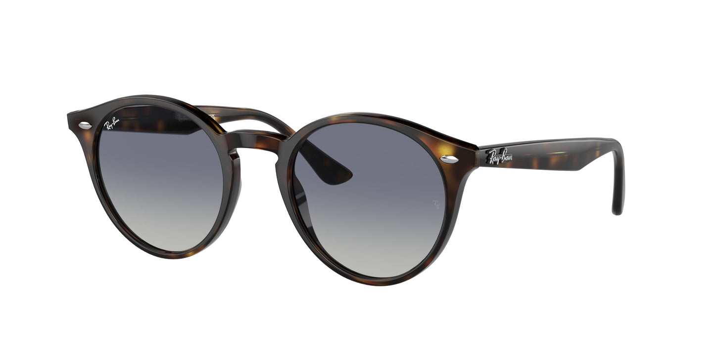 Ray-Ban RB2180 Round Sunglasses 710/4L-Light Havana 52-150-21 - Color Map Tortoise