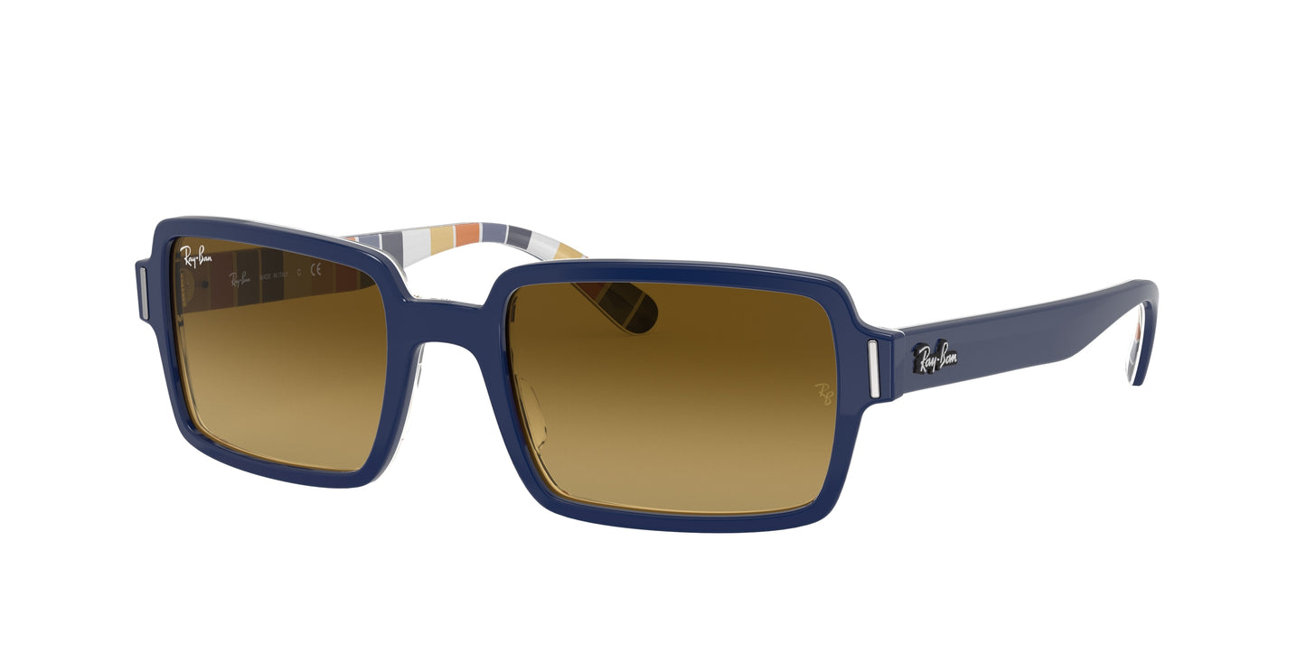 Ray-Ban BENJI RB2189 Rectangle Sunglasses 132085-Blue 52-145-20 - Color Map Blue