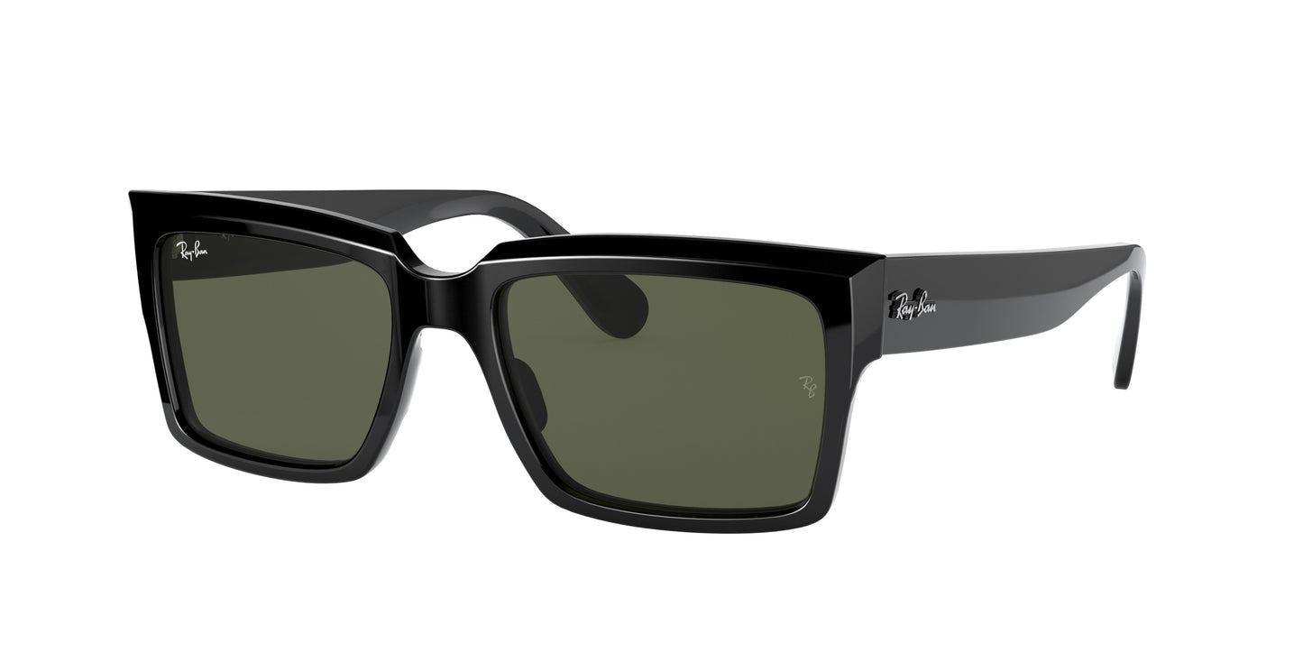 Ray-Ban INVERNESS RB2191 Rectangle Sunglasses 901/31-Black 54-145-18 - Color Map Black