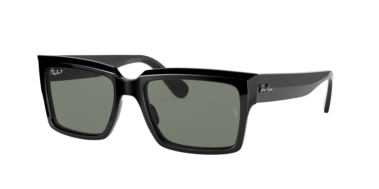 Ray-Ban INVERNESS RB2191 Rectangle Sunglasses 901/58-Black 54-145-18 - Color Map Black