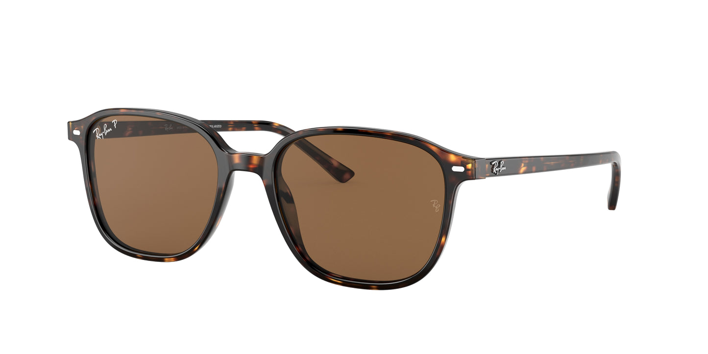 Ray-Ban LEONARD RB2193 Square Sunglasses 902/57-Tortoise 53-145-18 - Color Map Tortoise