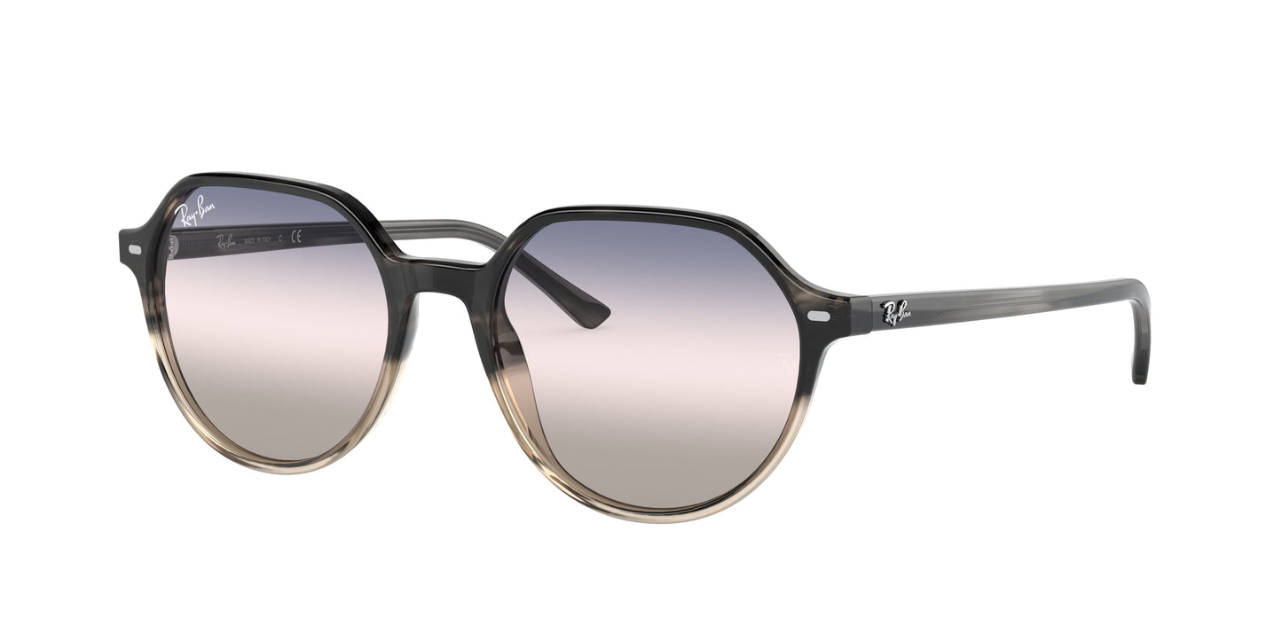 Ray-Ban THALIA RB2195 Square Sunglasses 1326GE-Grey Havana 53-145-18 - Color Map Tortoise