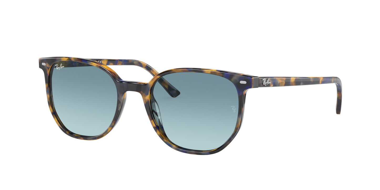 Ray-Ban ELLIOT RB2197 Square Sunglasses 13563M-Yellow & Blue Havana 54-145-19 - Color Map Tortoise