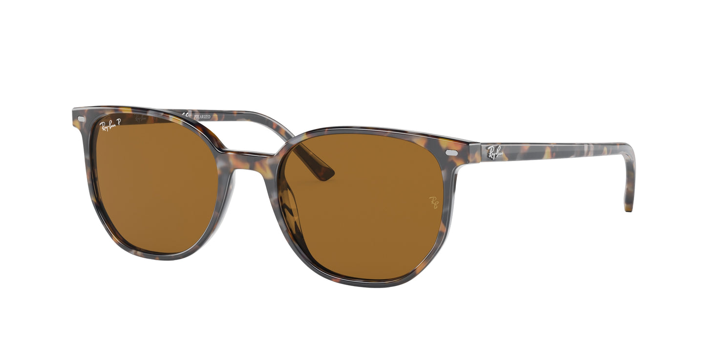 Ray-Ban ELLIOT RB2197 Square Sunglasses 135757-Havana Brown Grey 54-145-19 - Color Map Brown