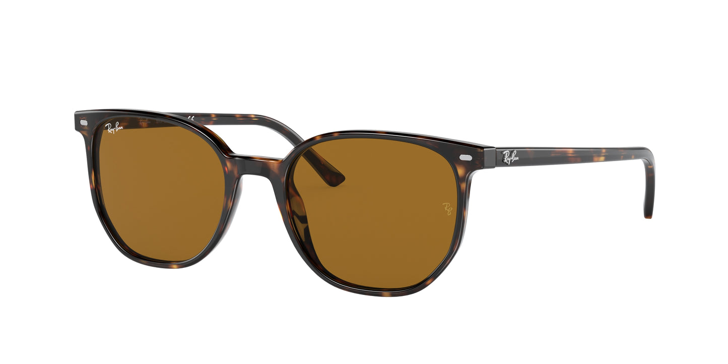 Ray-Ban ELLIOT RB2197 Square Sunglasses 902/33-Havana 52-145-19 - Color Map Tortoise